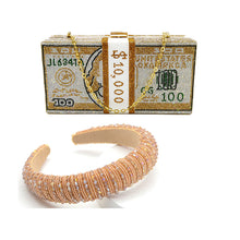 Load image into Gallery viewer, Rhinestone Money Purse with Headband

